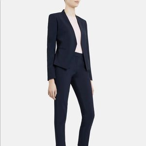 Theory Navy Lanai Classic Suit Jacket Navy Size 2